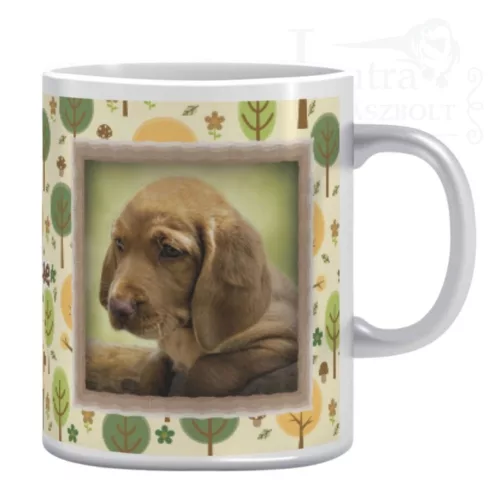 Bögre kisállat mintával vizsla