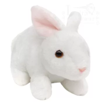Plüss mini fehér nyuszi