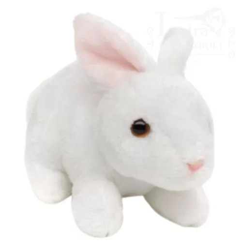Plüss mini fehér nyuszi