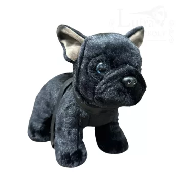 Plüss francia bulldog fekete 24cm
