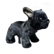 Plüss francia bulldog fekete 24cm