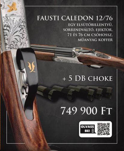 Fausti Caledon 12-es kaliberű sörétes vadászfegyver