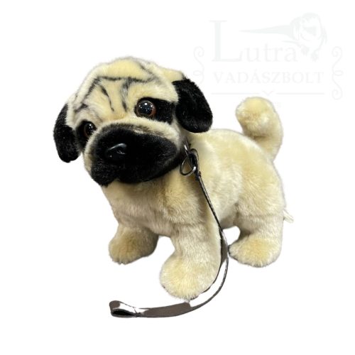 Plüss mopsz barna 25cm