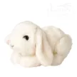 Plüss fehér lógó fülű fekvő nyúl