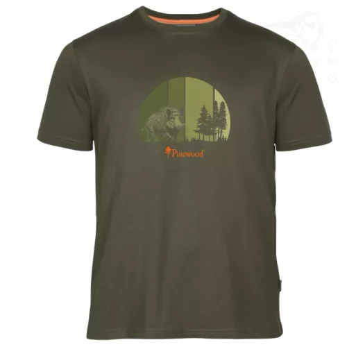 Pinewood férfi Wild Boar póló S