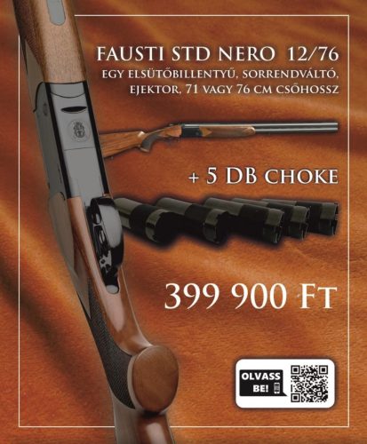 Fausti STD Nero 12-es kaliberű sörétes vadászfegyver