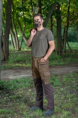 Edelwild férfi kétszínű bivalybőr nadrág 50